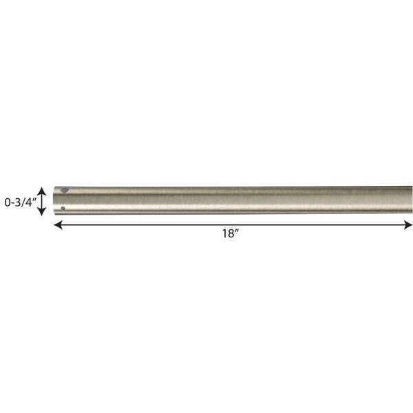 AirPro 18 in. Antique Nickel Ceiling Fan Extension Downrod AirPro 18 in. Antique Nickel Ceiling Fan Extension Downrod