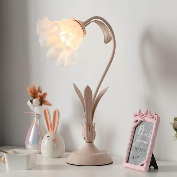 Flower Table Lamp With 3 Color Temperatures - Adjustable Gooseneck Lily Desk Lamp, E26 Bulb Base, For Bedroom Nightstand Or Office