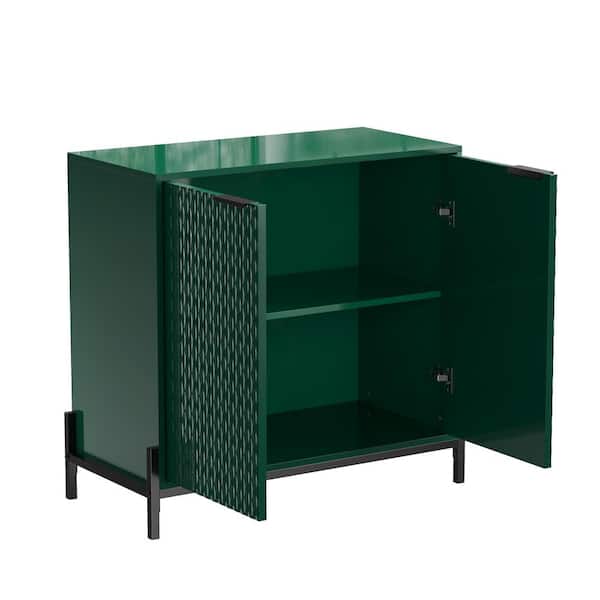Clihome 15.67-in W x 31.5-in H Mdf Green Freestanding Utility Storage Cabinet