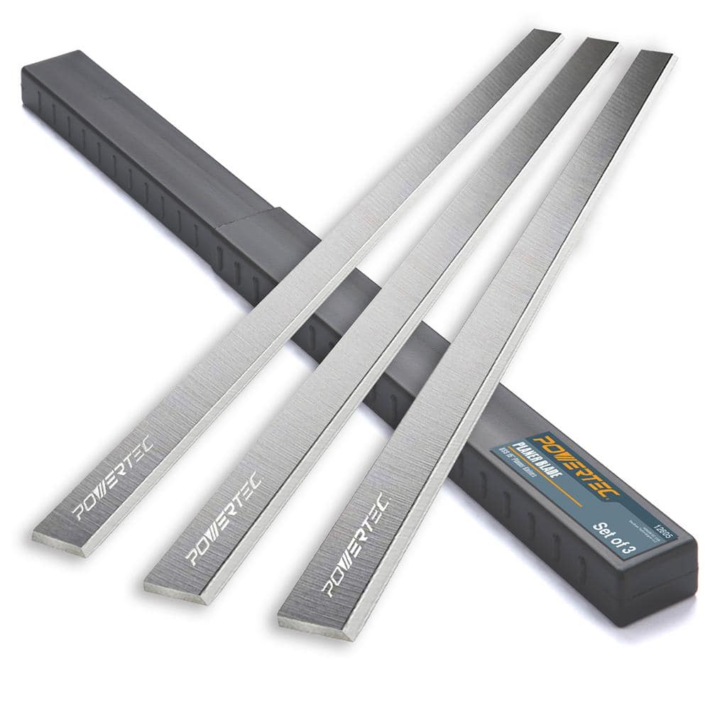 ‎POWERTEC 15 in. Planer Knives for Delta DC-380, Grizzly, JET, High Speed Steel (Set of 3)