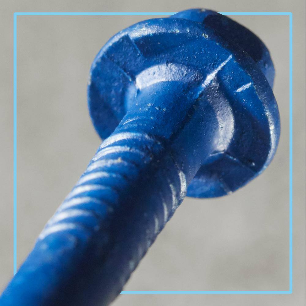 Blue Hex Washer Head Concrete Anchors 1/4 in. x 3-1/4 in. 150CT