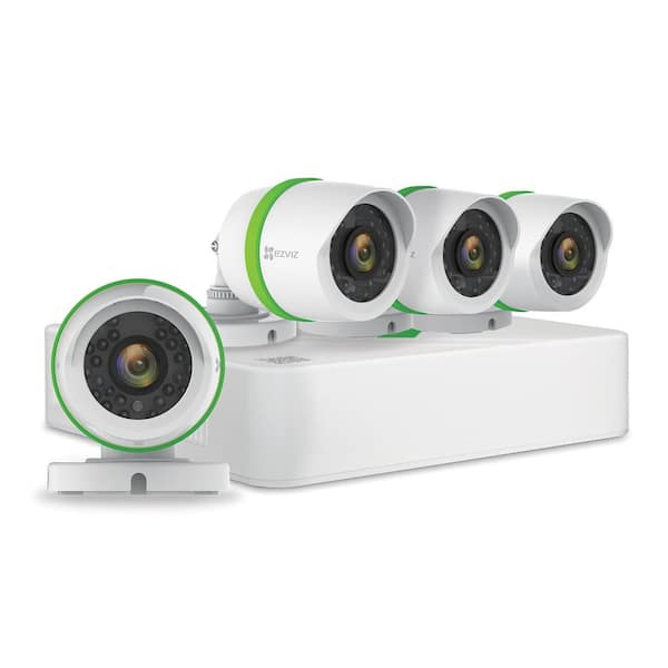 EZVIZ 4-Channel 1080p 1TB Hard Drive Video Security Surveillance System with 4 1080p Cameras