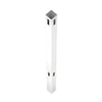 5 in. x 5 in. x 8 ft. White Vinyl Routed Fence Corner Post