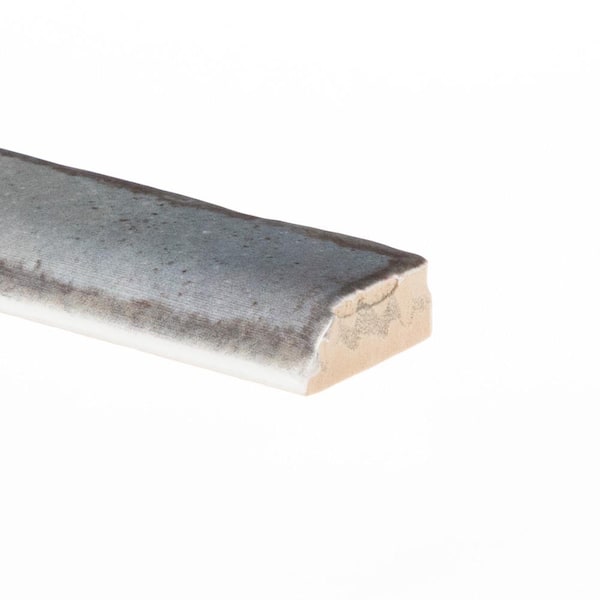 Bordeaux Maison Royale 1 in. x 6 in. Glossy Glazed Ceramic Wall Bullnose Tile