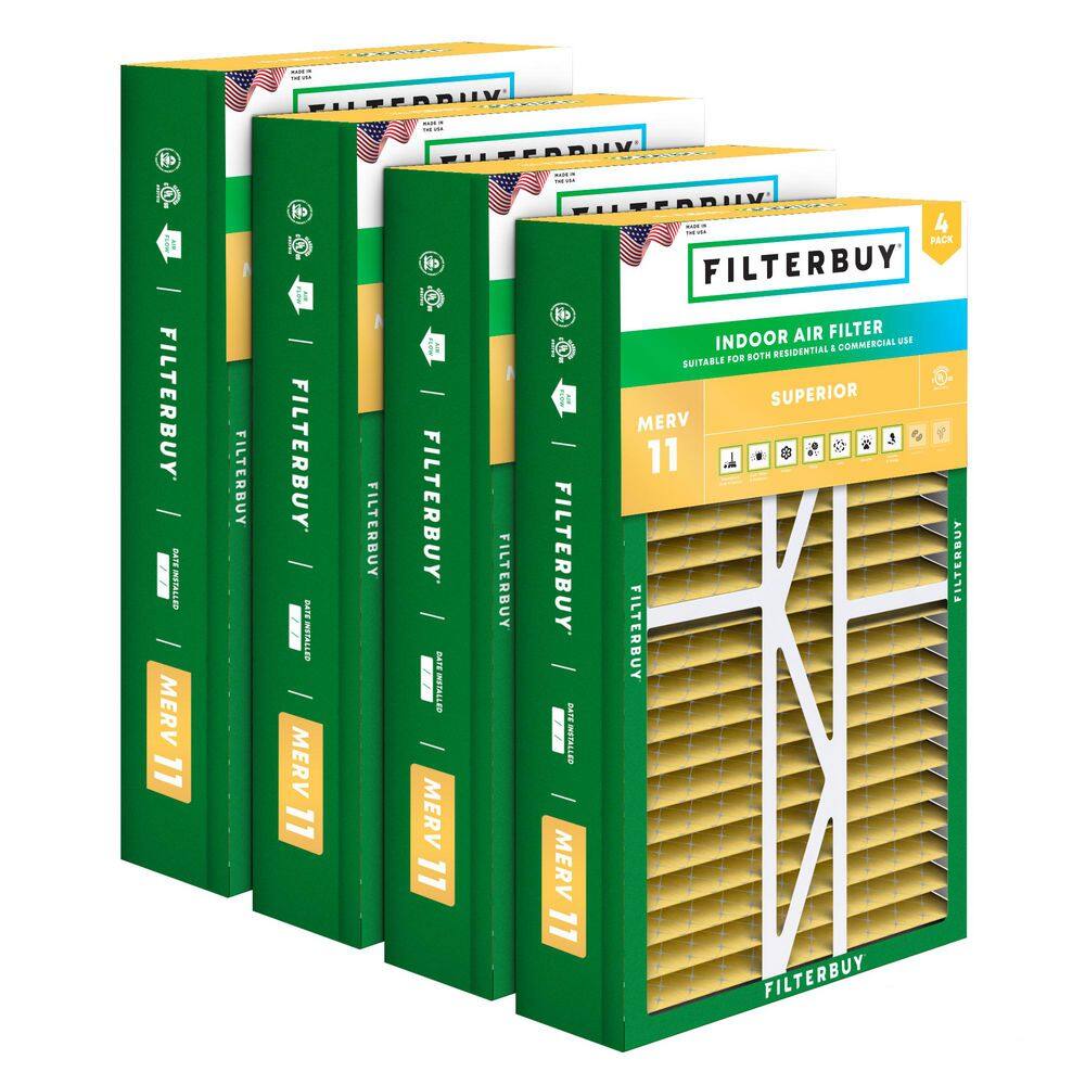 17.5 in. x 27 in. x 5 in. MERV 11 (FPR 7) Allergen Defense Pleated HVAC AC Furnace Air Filters for Trane & More (4-Pack) price history on PriceWatchPro