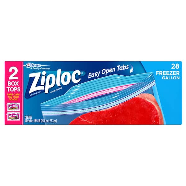 Ziploc Medium Freezer Bags 60 Box - wotever inc.