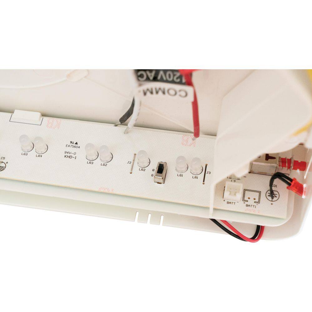 White LED Emergency Exit Sign with Lights