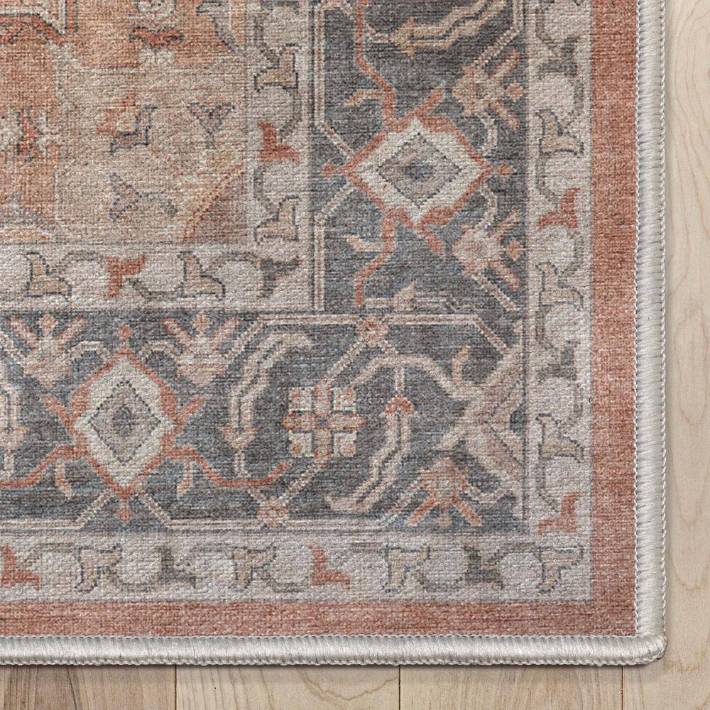 Apollo Red and Gray Vintage Persian Flat-Weave Rug