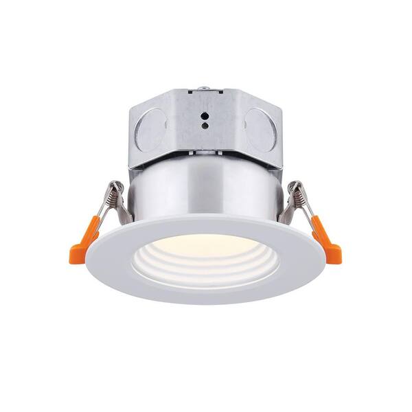 CANARM 3 in. White Integrated LED Recessed Kit