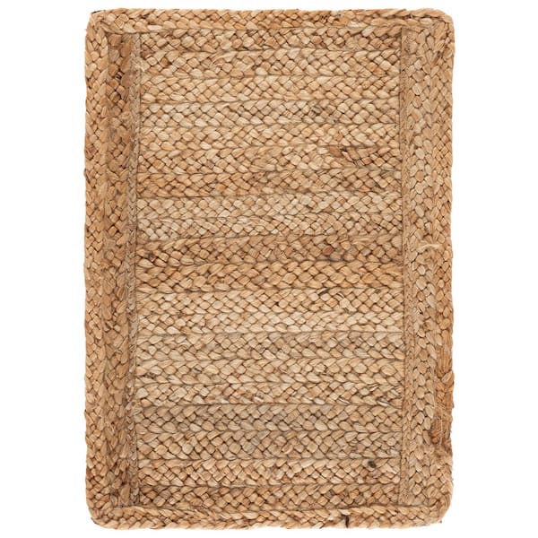 Natural Fiber 2 x 3 Natural Basket Weave Area Rug