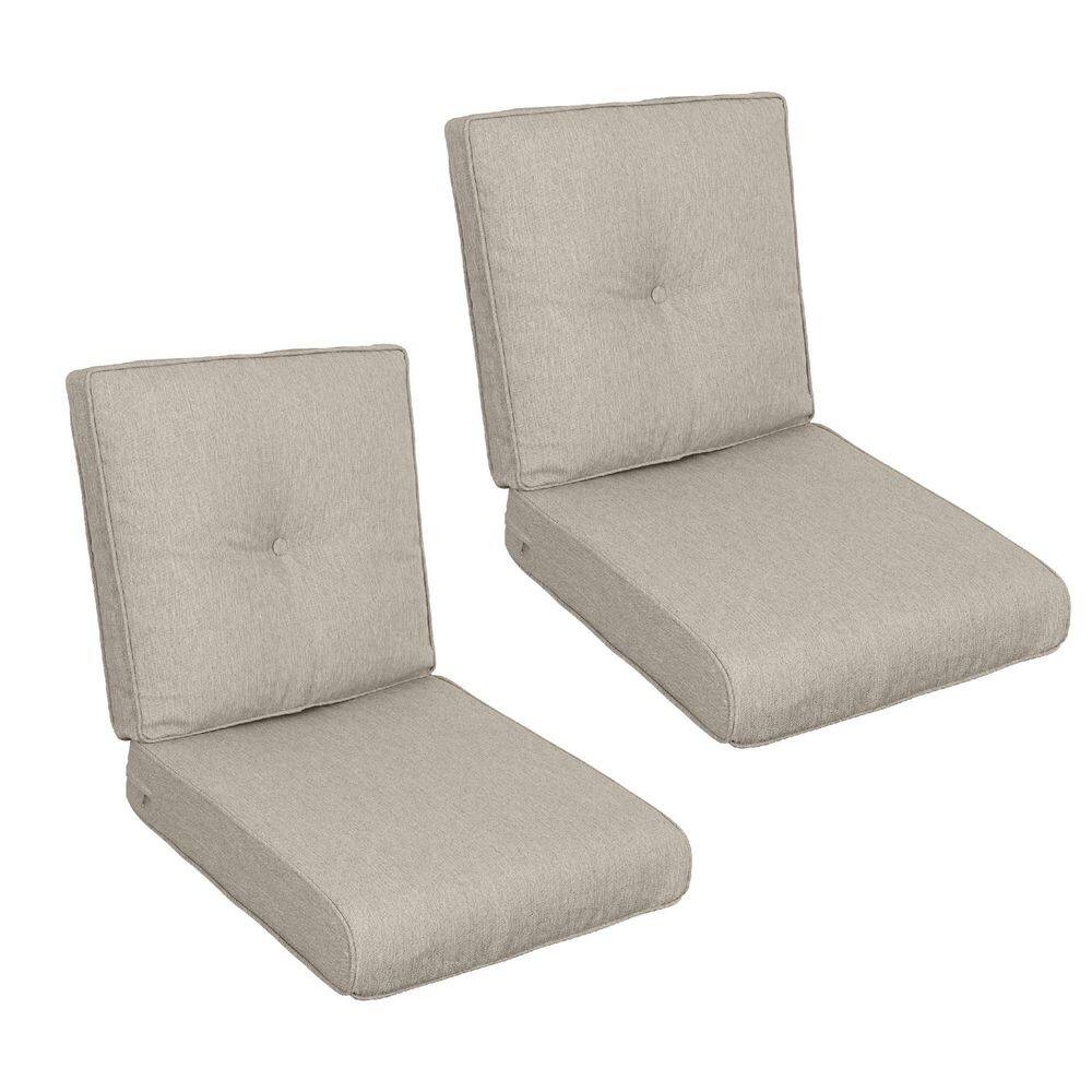 44 in. x 22 in. Outdoor Patio Chaise Lounge Cushion in Beige (Set of 2) price history on PriceWatchPro