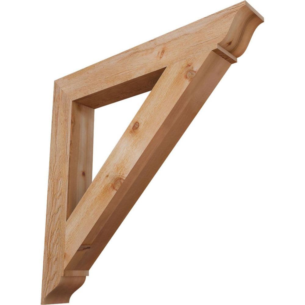 6 in. x 44 in. x 44 in. Western Red Cedar Traditional Rough Sawn Bracket price history on PriceWatchPro