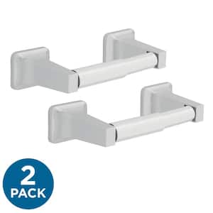 Futura Spring-Loaded Toilet Paper Holder Bath Hardware Accessory in Polished Chrome (2-Pack)