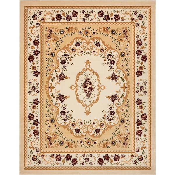 Well Woven Dulcet Versaille Red 8 ft. x 10 ft. Traditional Medallion Area Rug