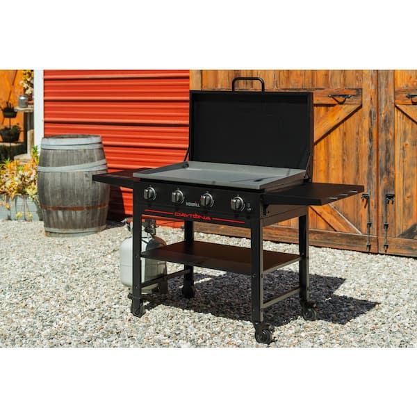 Nexgrill Daytona 4-Burner Propane Gas Griddle with Lid in