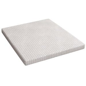 Medium 4 in. Queen Gel Memory Foam Mattress Topper with Cover, Superior Support