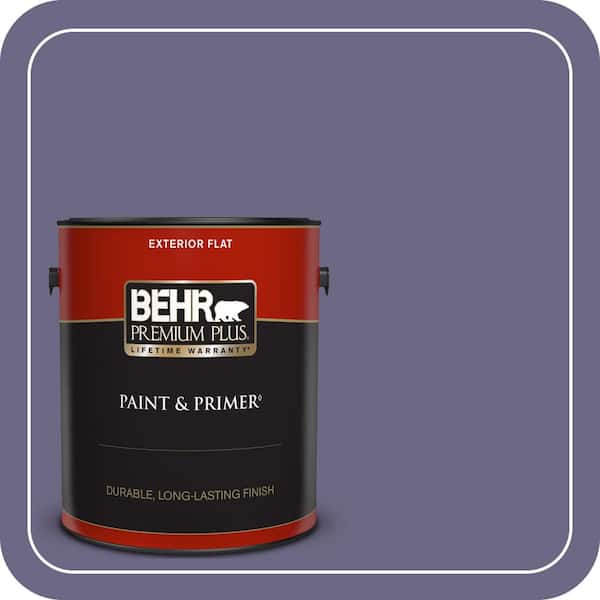 BEHR PREMIUM PLUS 1 gal. #PPU16-18 Hyacinth Arbor Flat Exterior Paint & Primer
