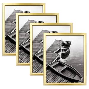 8 in. x 10 in. Gold Picture Frame (Set of 4)
