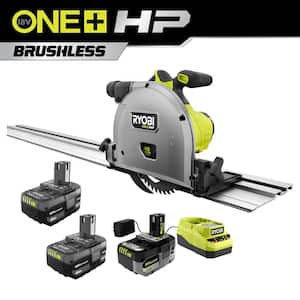 ONE+ HP 18V Brushless Cordless 6-1/2 in. Track Saw Kit with (3) 4.0 Ah Batteries and Charger