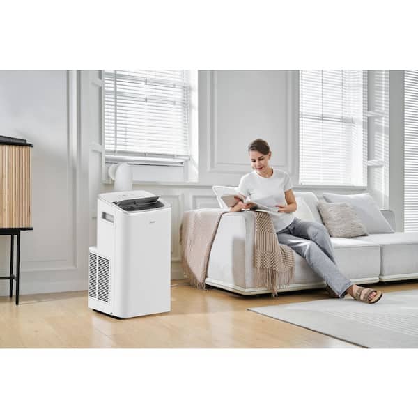 Midea ポータブルエアコン ホワイト Midea 8,000 BTU Smart Portable Air Conditioner in White with
