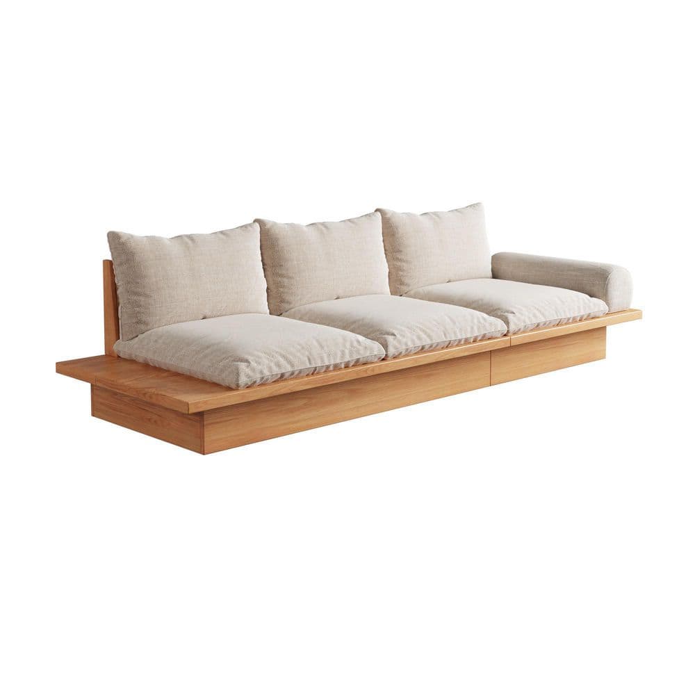 Shop Hickory White Tight-Back Sofa w/ Spring Down Seat Cushion & Espresso  Wood Stretcher | Furniture Store in Houston, TX - Design House