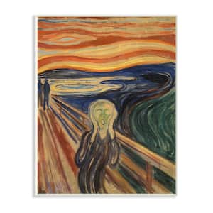 10 in. x 15 in. " Munch The Scream Classical Painting" by Edvard Munch Wood Wall Art