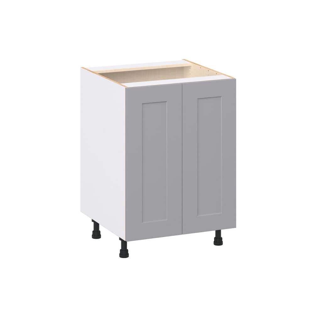 Roseland 24 in. W x 24 in. D x 34.5 in. H Assembled Shaker Full Height Doors Base Kitchen Cabinet in Slate Gray price history on PriceWatchPro