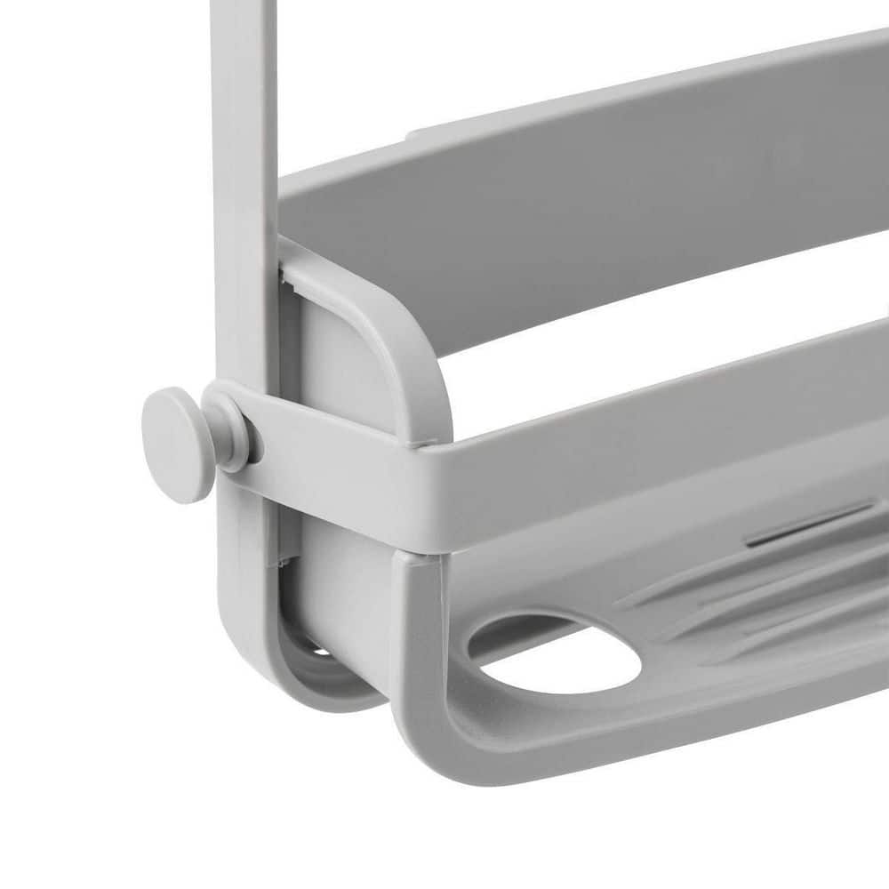 Minimalist Grey Flex Silicone & Plastic Shower Caddy