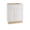 Vesper White Shaker Assembled PlywoodBase Kitchen Cabinet with Soft Close 30 in. x 34.5 in. x 24 in.