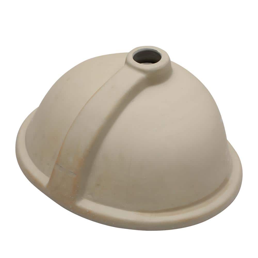 16.5" x 13.4" White Ceramic Oval Undermount Bathroom Sink with Overflow