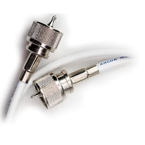 Coaxial Cable Assembly (One End), White 50 ft.