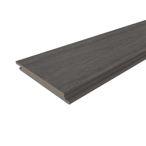 All Weather System 5.5 in. x 96 in. Composite Siding Board in Argentinian Silver Gray