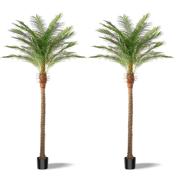 Vitalismo 2-Pieces Trees 9 ft. Artificial Palm Tree w/ Black Pot