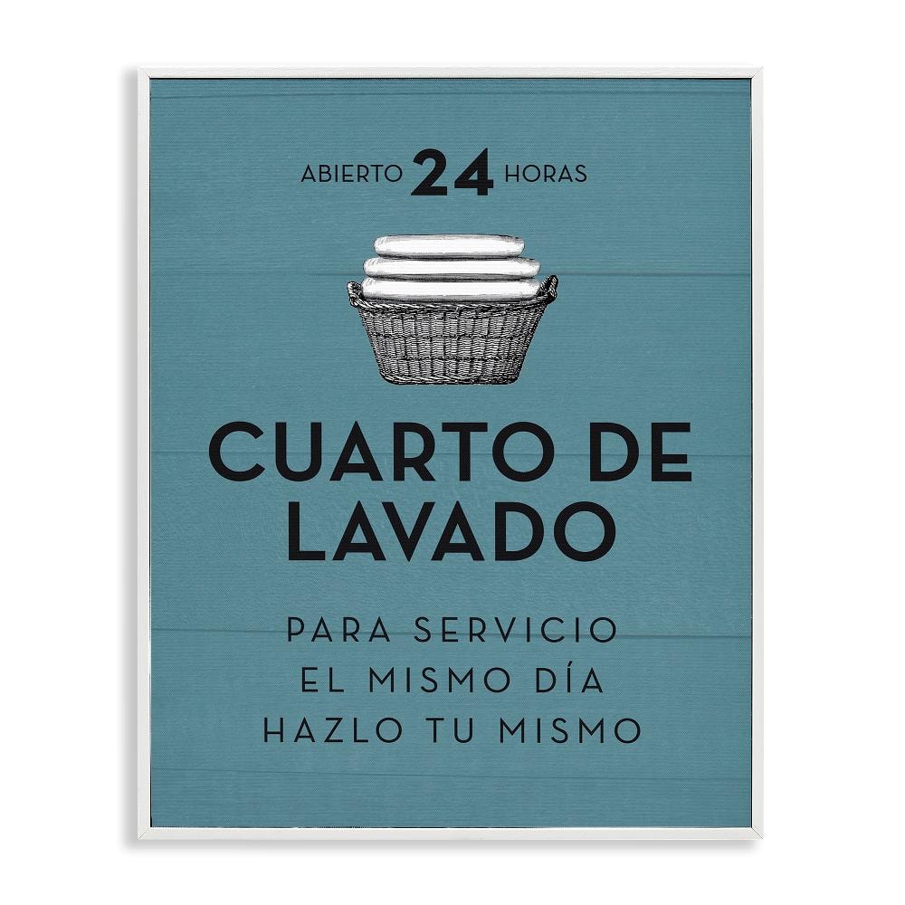 Vintage Laundry Ad Blue by Lettered and Lined White Framed Typography Giclee Art Print 20 in. x 16 in. price history on PriceWatchPro