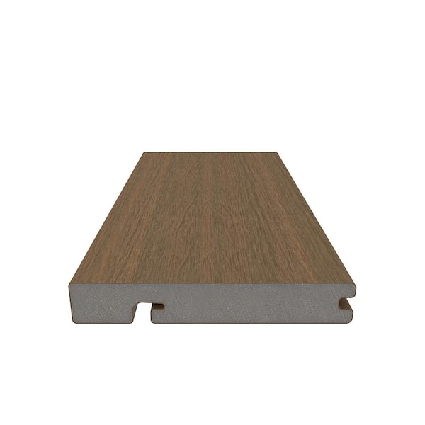 NewTechWood UltraShield Naturale Peruvian Teak Composite Hybrid Deck Board Sample