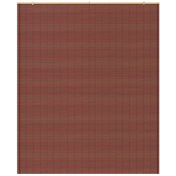 Oriental Mahogany Furniture Bamboo Cordless Window Shade 60 in.