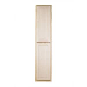 Bloomfield 15.5 in. W x 55.5 in. H x 3.5 in. D Beige Unfinished Solid Wood Recessed Medicine Cabinet without Mirror
