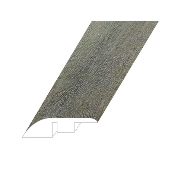 Montserrat Omnia Light Onyx 0.6 in. Thick x 1.8 in. Wide x 94.5 in. Length Vinyl Reducer Molding