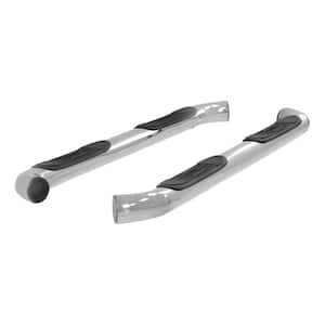 3-Inch Round Polished Stainless Steel Nerf Bars, No-Drill, Select Dodge Nitro