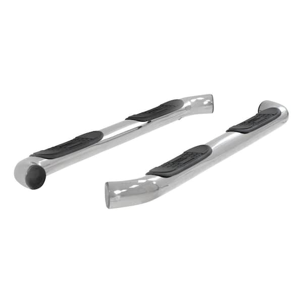 Aries 3-Inch Round Polished Stainless Steel Nerf Bars, No-Drill, Select Dodge Nitro