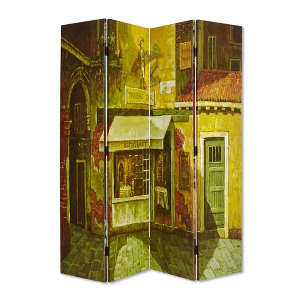 HomeRoots Mariana 5.92 ft. Multi-Color 3-Panel Screen Divider