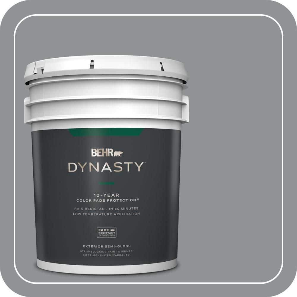 5 gal. #770F-4 Gray Area Semi-Gloss Enamel Exterior Stain-Blocking Paint & Primer price history on PriceWatchPro