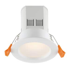 Easy-Up 3 in. White Baffle Recessed Integrated LED Kit at 94.6 CRI, 3000K, 584 Lumens