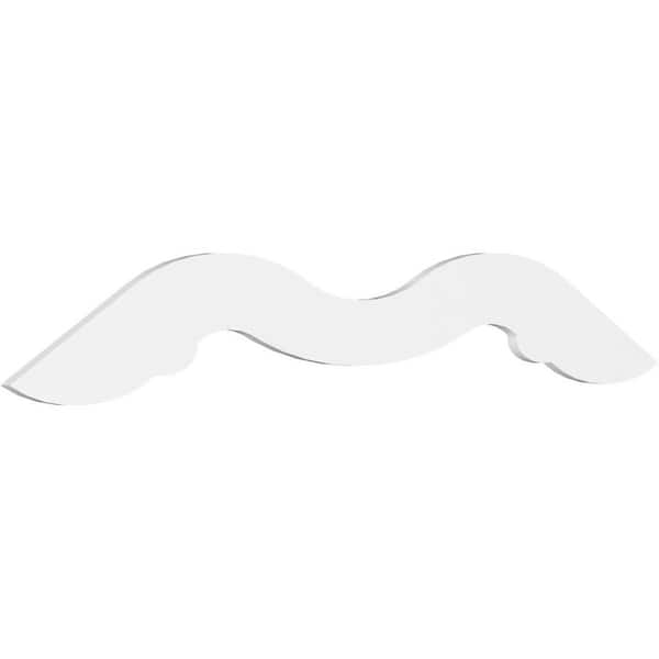 Ekena Millwork Midway 1 in. D x 21 in. W x 72 in. L Signature Urethane Gable Pediment