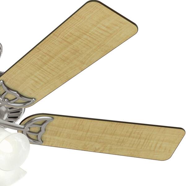 Hunter - Studio Series 52 in. Indoor Brushed Nickel Ceiling Fan with Light Kit