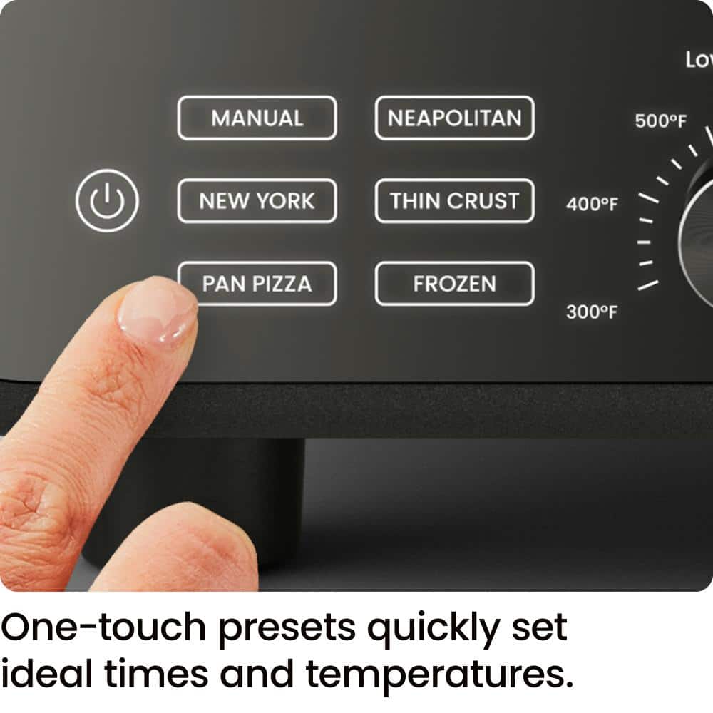 Chefman Black Stainless Steel Electric Indoor/Outdoor Pizza Oven