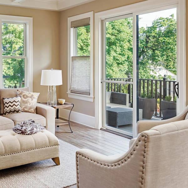 Prime-Line Diecast, White, Patio Door Handle C 1225 - The Home Depot