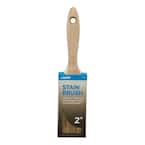 2 in. Polyester and Bristle Blend Flat Stain Brush