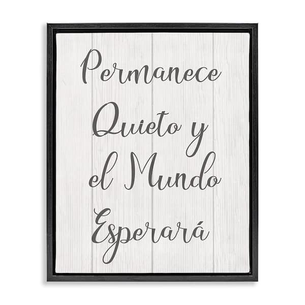 Stupell Industries Remain in Stillness by Lil' Rue Black Floater Frame Typography Graphic Art Print 21 in. x 17 in.