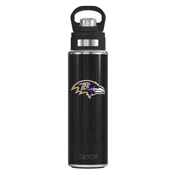 Tervis NFL BAL LOGO BK 24OZ Wide Mouth Water Bottle Powder Coated Stainless Steel Standard Lid-1360383 - The Home Depot